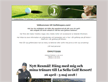 Tablet Screenshot of golfshopen.com